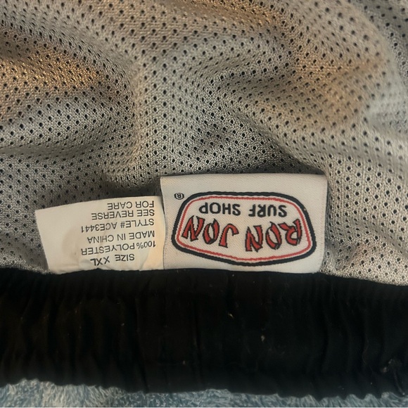 Men’s swim trunks Ron Jon black size is US XL black - Picture 3 of 5
